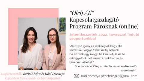 “Ölelj Át!” Kapcsolatgazdagító Program Pároknak (Online)