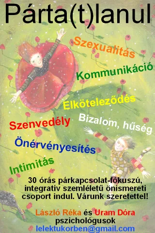 Párválasztás, párkapcsolat fókuszú csoport Budapesten
