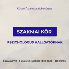 Szakmai kör pszichológus hallgatóknak